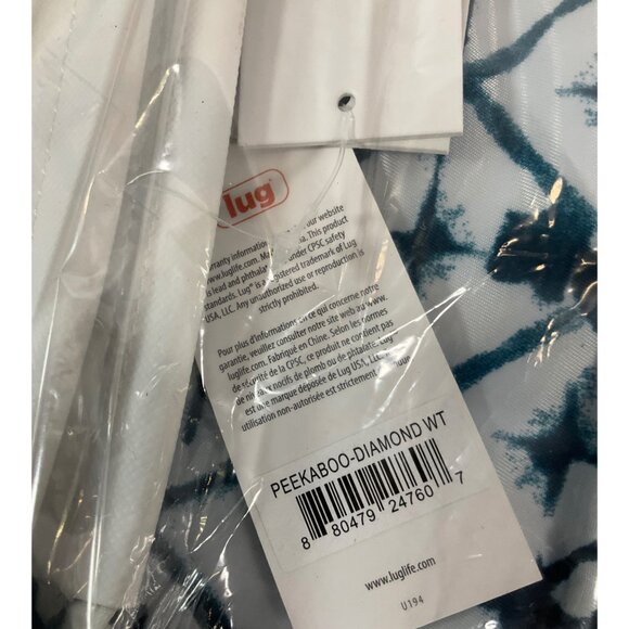 Lug Peekaboo Tote Bag - Diamond White Clear, Durable Unisex Plastic, CPSC Compli - Picture 1 of 9